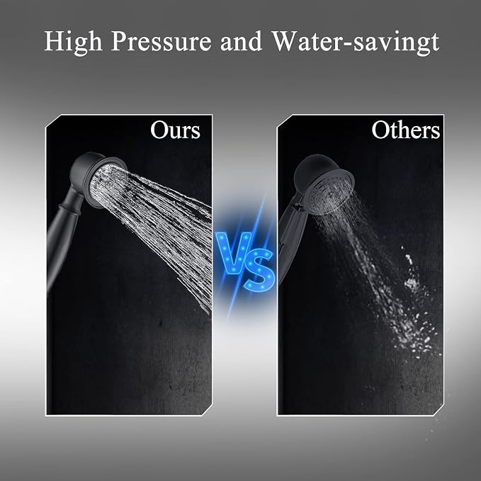 Senlesen Matte Black Bathroom Single Handle Freestanding Bathtub Faucet Floor - Image 7