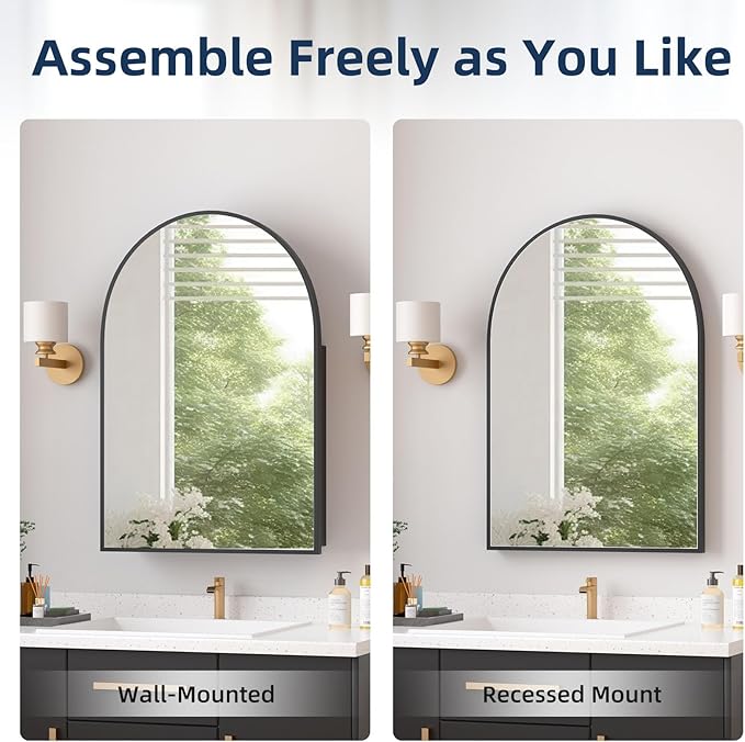 Medicine Cabinets for Bathroom, Modern Bathroom Vanity Mirror - Image 4