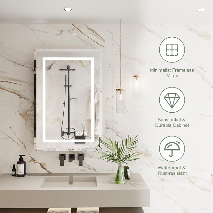 Medicine Cabinet, LED Mirror Cabinet - Image 8