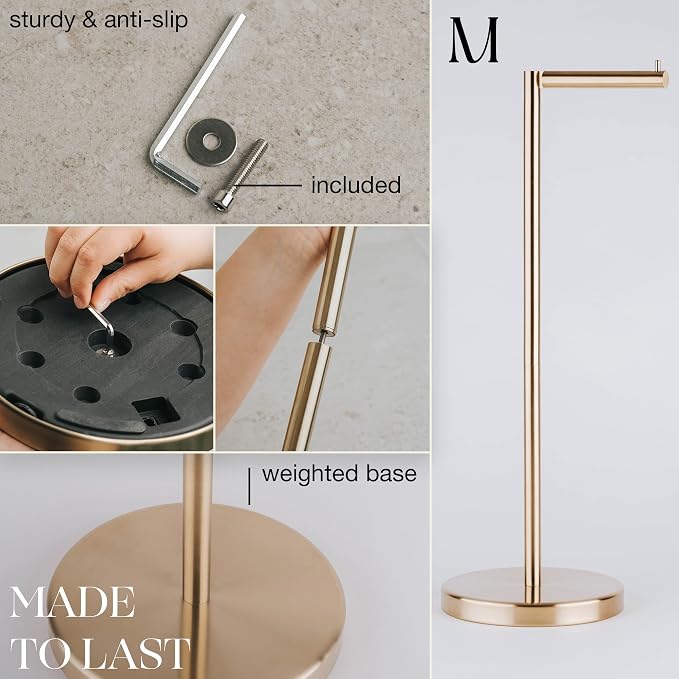 MARMOLUX ACC Free Standing Toilet Paper Holder Stand - Image 4