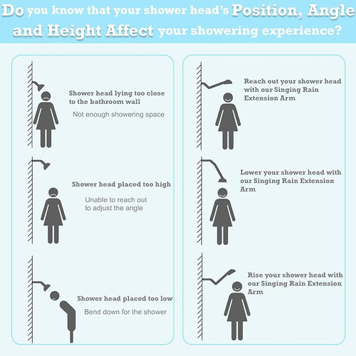 11 Inch Adjustable Shower Head Extension Arm - Image 2