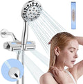 Filtered Shower Head with Handheld Combo, Hard Water Filter Shower Head with 9 by HEROBAI