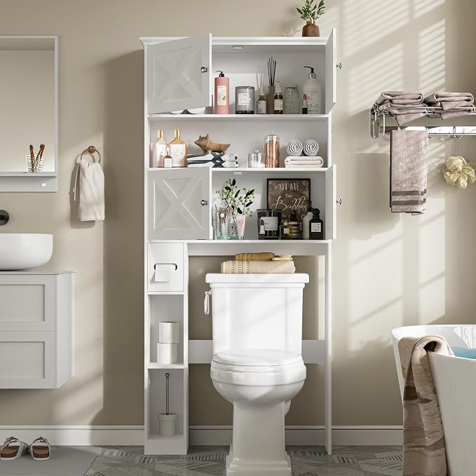 Over The Toilet Storage Cabinet, Farmhouse Storage Cabinet Over Toilet - Image 3