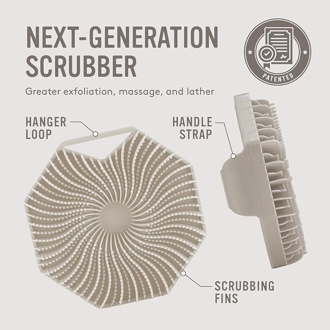 Sud Scrub® Antimicrobial Silicone Body Scrubber, Exfoliating Body Scrubber - Image 4
