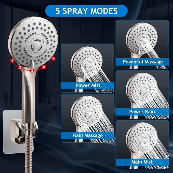 12'' High Pressure Rain Shower Head - Image 3