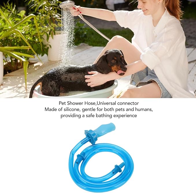Diydeg Dog Shower Attachment Hose, Slip On Pet Sprayer No Tools Handheld Dog - Image 2
