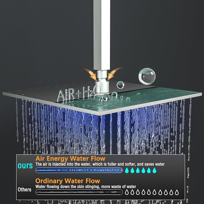 Enga Rain Shower Jet Thermostatic System Work At the Same Time, Body Spray - Image 7