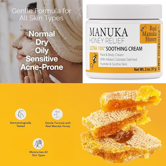 Super Natural Goods Manuka Honey Cream – Hydrating Lotion - Image 2
