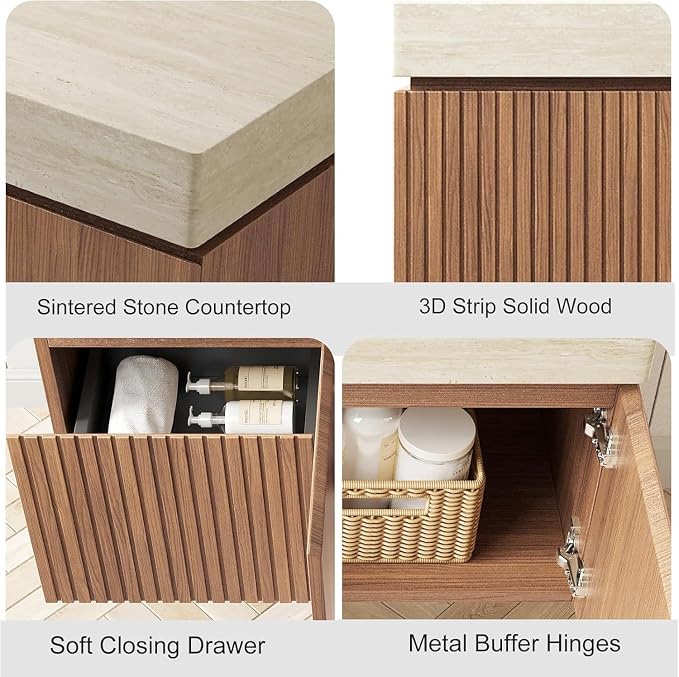 Ambrovina 36" Floating Bathroom Vanity - Image 3