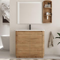 36 Inch Bathroom Vanity with Sink, Wooden Bathroom Cabinet with Soft Close Doors by BeyondYourImagination