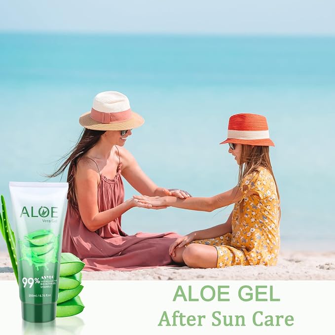 200x2 ML Aloe Vera Gel – 99% Organic Pure Aloe Vera Hydrating Face & Body - Image 7