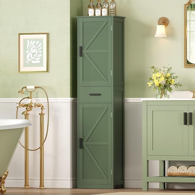 WEENFON Tall Bathroom Cabinet, Storage Cabinet - Image 2