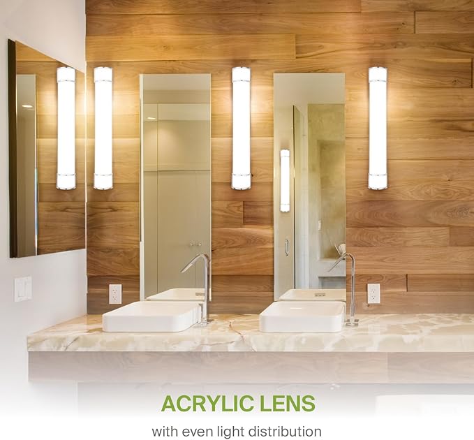 ASD LED 36" Vanity Flush Mount Light Fixture, Linear Bathroom Lighting Bar | - Image 6