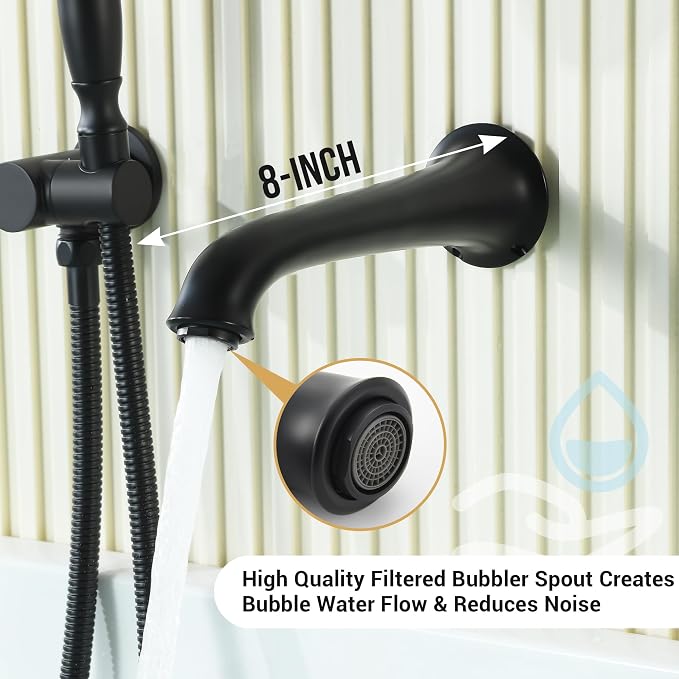 DASAN Antique Wall Mount Tub Filler Faucet - Image 5