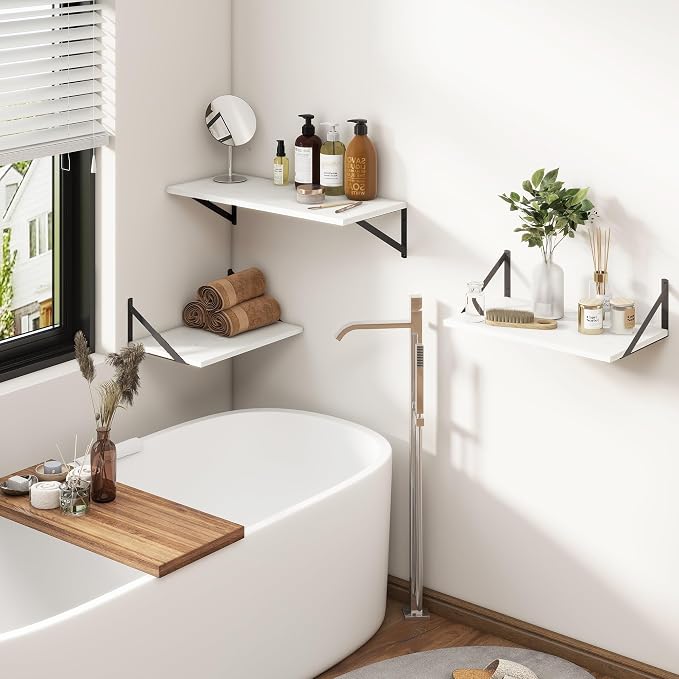 Fun Memories 27.5" W x12 D Floating Shelves, 12 Inch Deep Floating Shelf Set of - Image 6