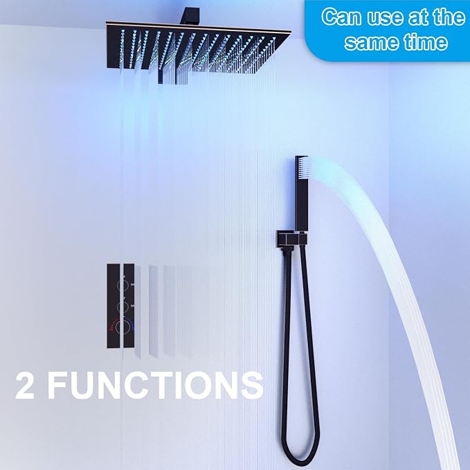 2 Way Shower Diverter Valve Brass Dual Functions Thermostatic Shower Mixing - Image 3