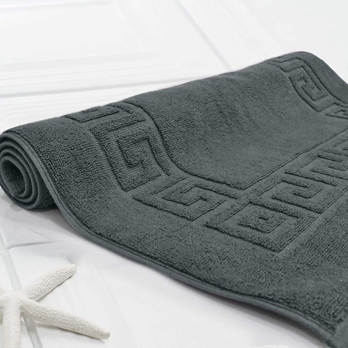 DAN RIVER Greek Cotton Bath Mats Set of 2 – Not a Bathroom Rug, Ultra Soft - Image 6