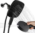 Black Shower Head with Handheld Spray Combo 2 in 1 Rainfall High Pressure with by Botare