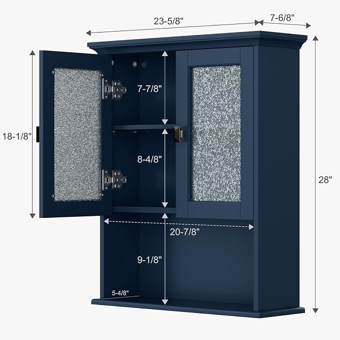 Bathroom Cabinet Wall Mount, Medicine Cabinet Over Toilet Storage Cabinet - Image 2
