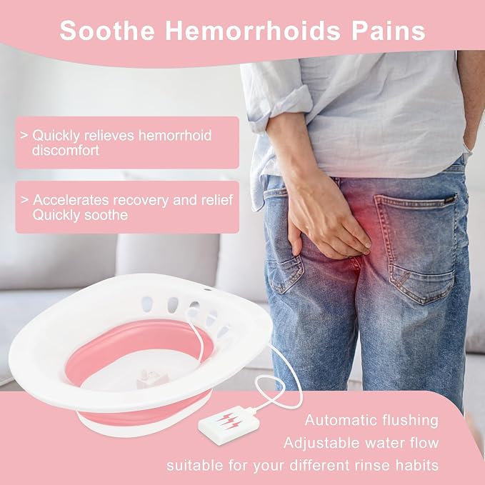 Electric Sitz Bath, Sitz Bath for Hemorrhoids, Sitz Bath for Toilet Seat - Image 2