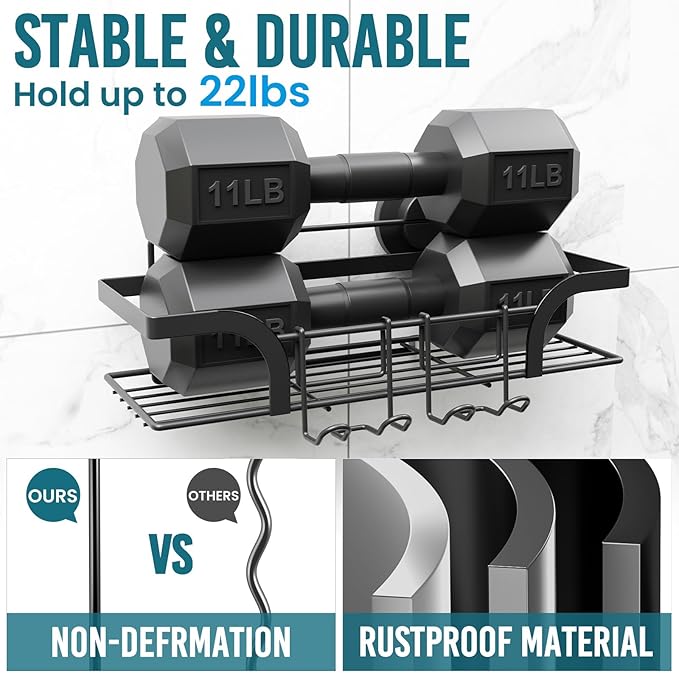 TAILI Shower Caddy Suction Cup 2 Pack, Heavy Duty Bathroom Basket, Bath Shelves - Image 5
