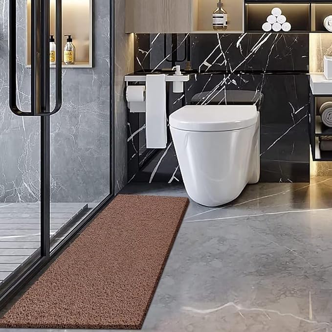 godehone Shower Mats Non Slip Without Suction Cups, PVC Loofah Bathroom Mats - Image 4