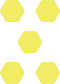 Kahuna Grip Bathtub Bath and Shower 5¼" Hexagon Non-Slip Traction Treads by KahunaGrip%E2%84%A2