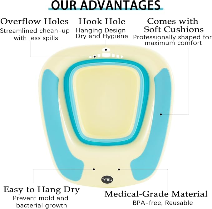 Sitz Bath, Sitz Bath for Hemorrhoids, Sitz Bath for Toilet Seat, Sitz Bath for - Image 6