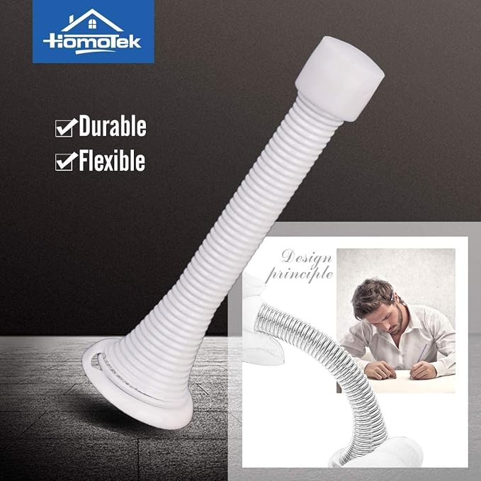 HOMOTEK 50 Pack Spring Door Stops, 3-1/8” Heavy Duty Door Stop - Image 2