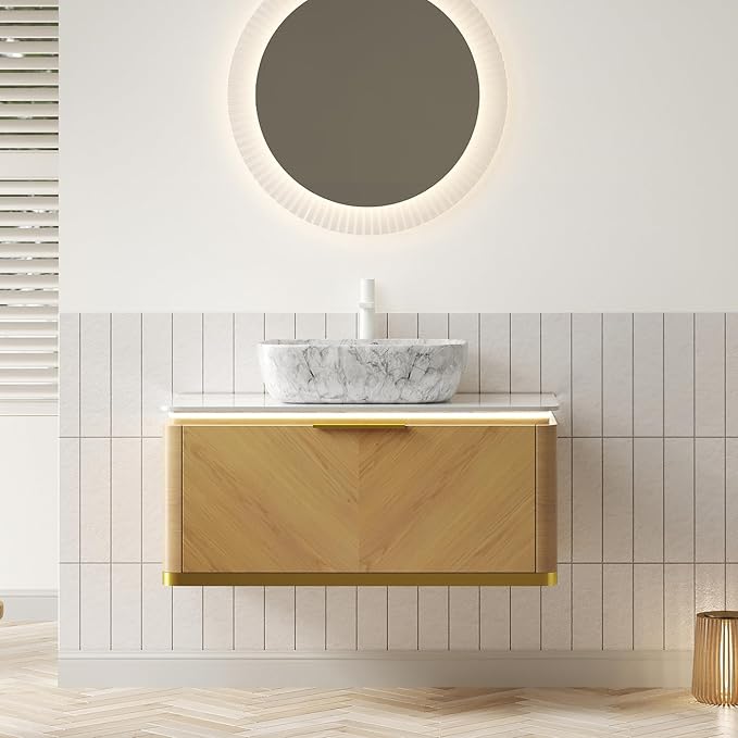 36” Floating Bathroom Vanity by Yayzy
