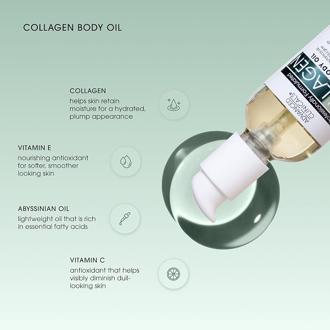 Advanced Clinicals Collagen Body Oil + Vitamin C Brightening Body Oil - Image 7