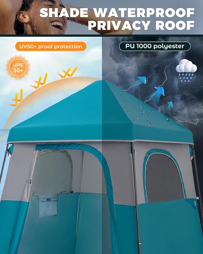 KingCamp Instant Shower Tent, Portable Superior Stable Privacy Shelter - Image 3