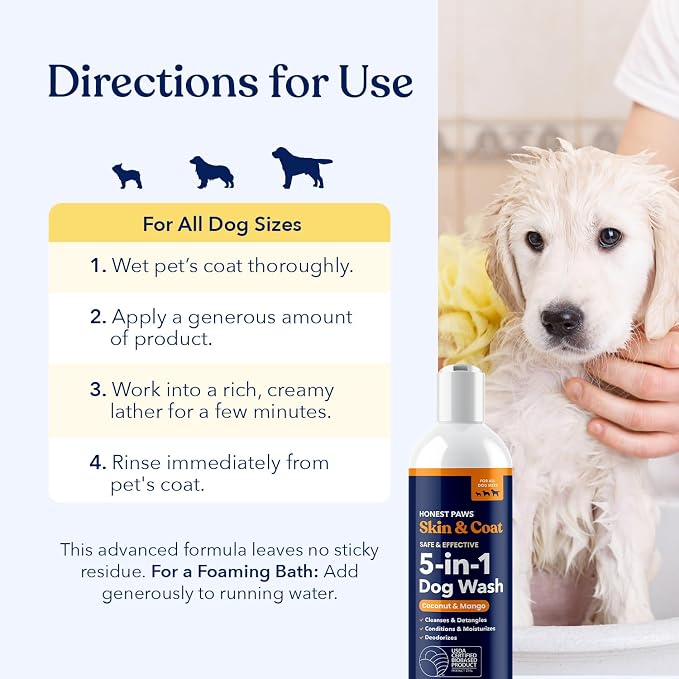 Honest Paws Dog Shampoo and Conditioner - Image 5