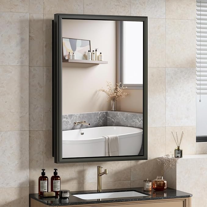 16x24 Inch Medicine Cabinet Mirror by BOHMIROO
