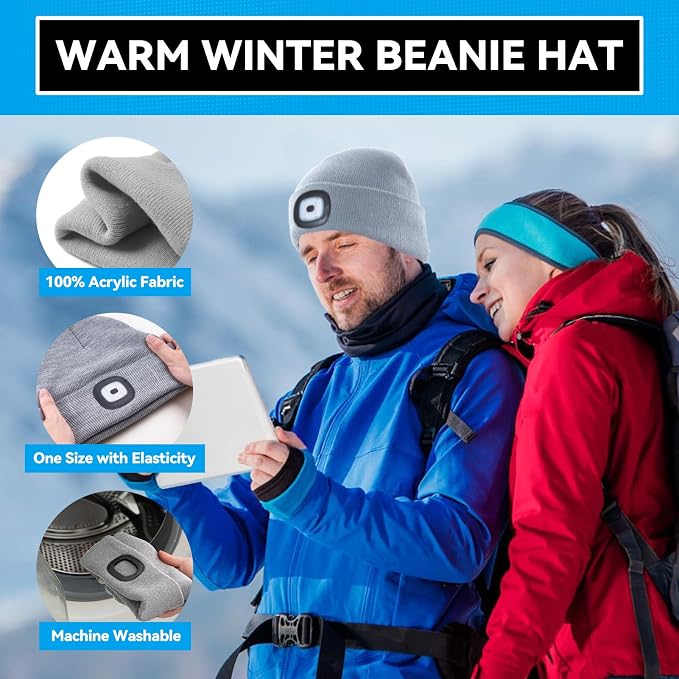 Christmas Stocking Stuffers for Men Adults, Beanie Hats - Image 4