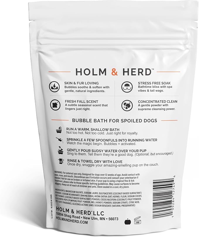 Dog Shampoo Alternative – Oatmeal & Honey Dog Bubble Bath - Image 2