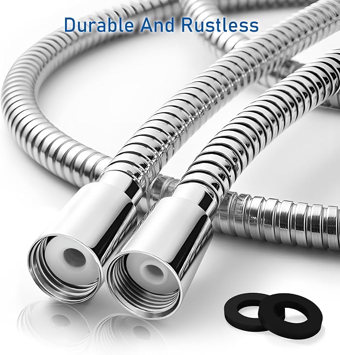 Shower Hose for Handheld Shower Heads, 72 inches Stainless Steel Shower Head - Image 2