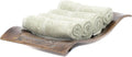 Mosobam Luxury Turkish Towels Set of 4 Washcloths 13X13 Seagrass Green 700 GSM by Mosobam