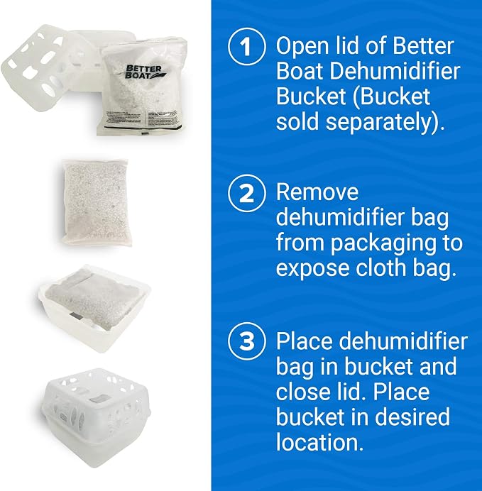 4 Pack Moisture Absorber Refill Bags, Unscented and Fragrance-Free Pellet Packs - Image 5