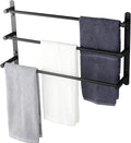 KOKOSIRI Bath Towel Bars Matte Black Bathroom 3-Tiers Ladder Towel Rails Wall by KOKOSIRI