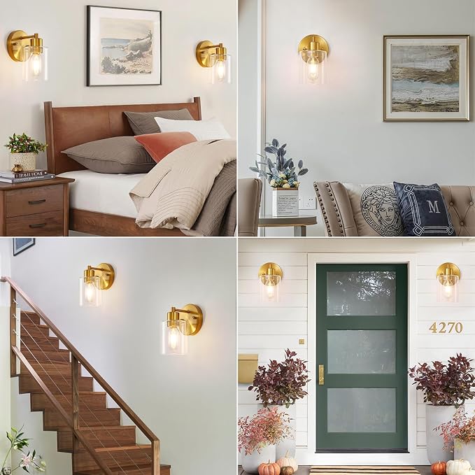 Brushed Gold Wall Sconce - Image 3