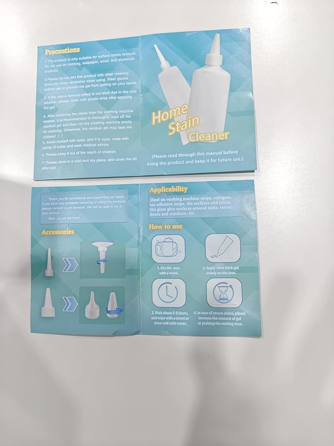 Sugelary Home Stain Cleaner, 5 fl oz Mold Stain Cleaner Gel - Image 9