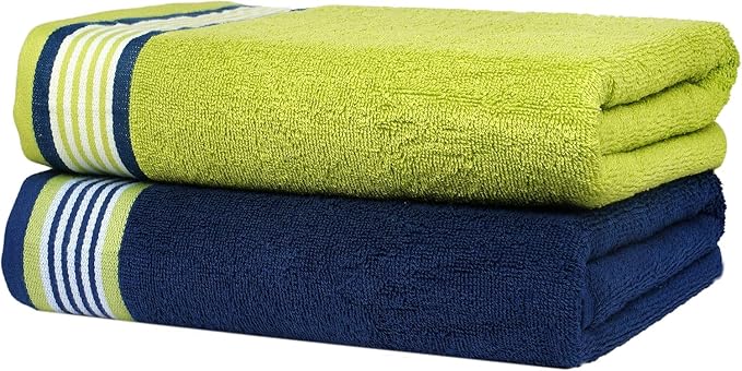CASA COPENHAGEN He & She 6 Pieces Towel Set- California Blue + Green, 550 GSM 2 - Image 5