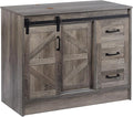 36-Inch Barn Door Bathroom Vanity, Farmhouse Style Standing Cabinet Without Sink by Solidee