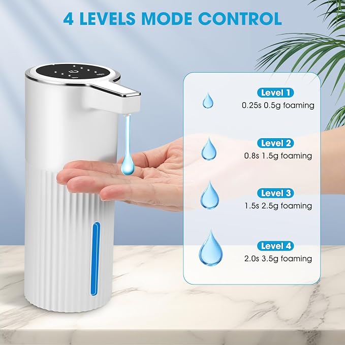 4 Pack Touchless Automatic Soap Dispenser, 13.5oz Smart Sensor Liquid Hand Wash - Image 4