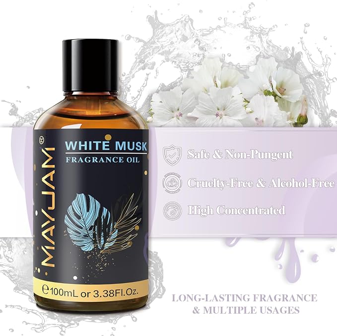 MAYJAM 100ML/3.38FL.OZ White Musk Fragrance Oils - Image 3