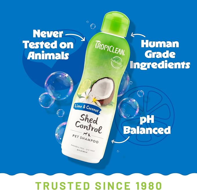 TropiClean Deshedding Dog Shampoo, Fast-Acting Shedding Control & Coat Softener - Image 4