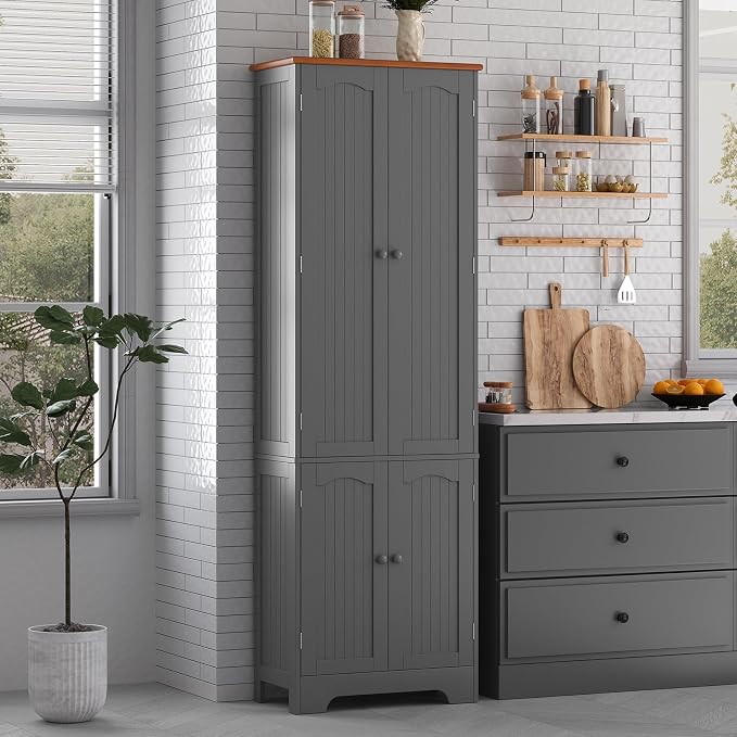4 Door Pantry -72.2'' Kitchen Cabinet by Unknown
