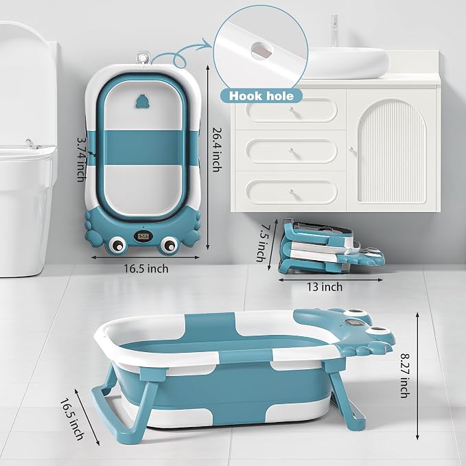 Collapsible Baby Bathtub for Newborns - Image 3