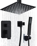 10 Inch Shower Faucet Set Ceiling Mount, High Pressure Rainfall Shower System by RTOBWEYE